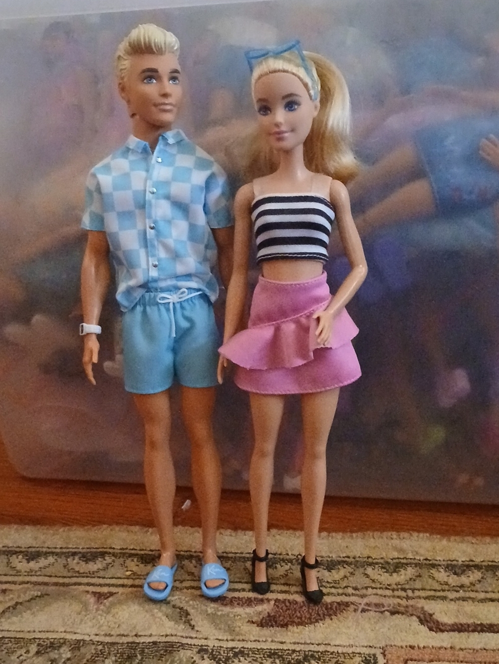 Barbie Fashion Doll Outfit Set - Pink, Black, Blue